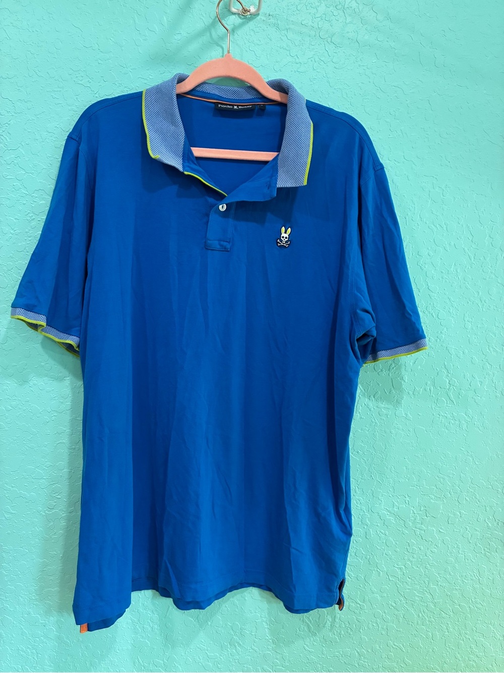 Psycho Bunny Men's Blue Short-Sleeve Polo 8 XXL